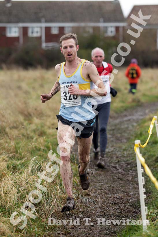 Andrew Wiles (New Marske) on his way to winning the 2012 North East Championships, Summerhill Country Park, Hartlepool.